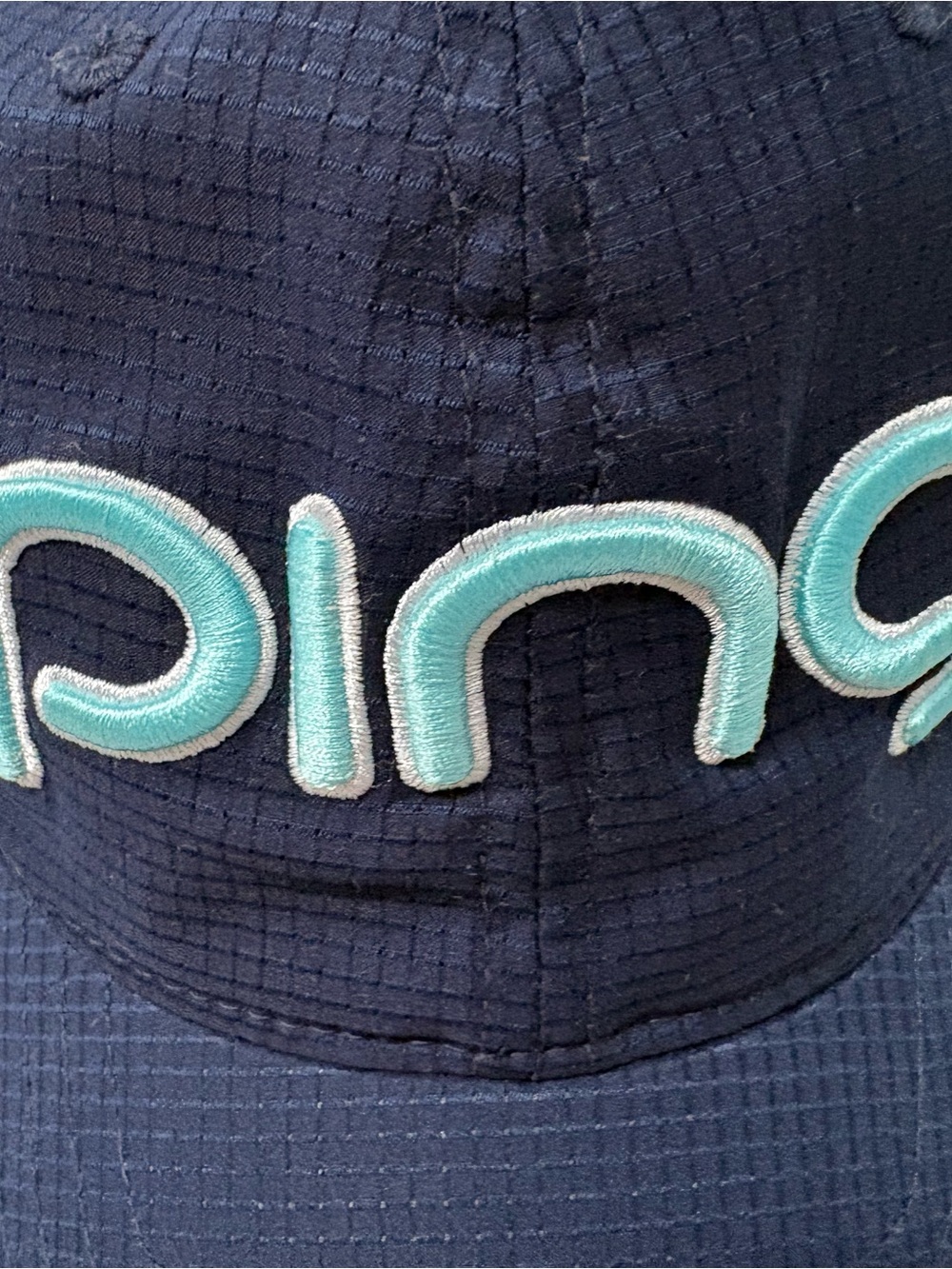 Ping Women’s Golf Hat Blue with Aqua Embroidered Script